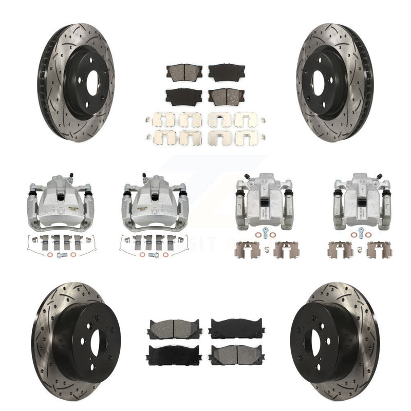 Transit Auto KCD-100350S Disc Brake Kit for 2007-2012 Lexus ES350, Toyota Camry, Toyota Avalon - Front and Rear product image