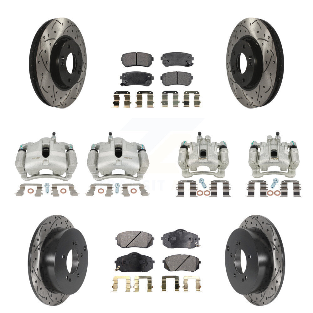 Transit Auto KCD-100351T Disc Brake Kit for 2010-2016 Kia Sportage, Hyundai Tucson - Front and Rear product image