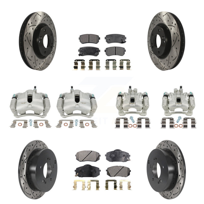 Transit Auto KCD-100351T Disc Brake Kit for 2010-2016 Kia Sportage, Hyundai Tucson - Front and Rear product image
