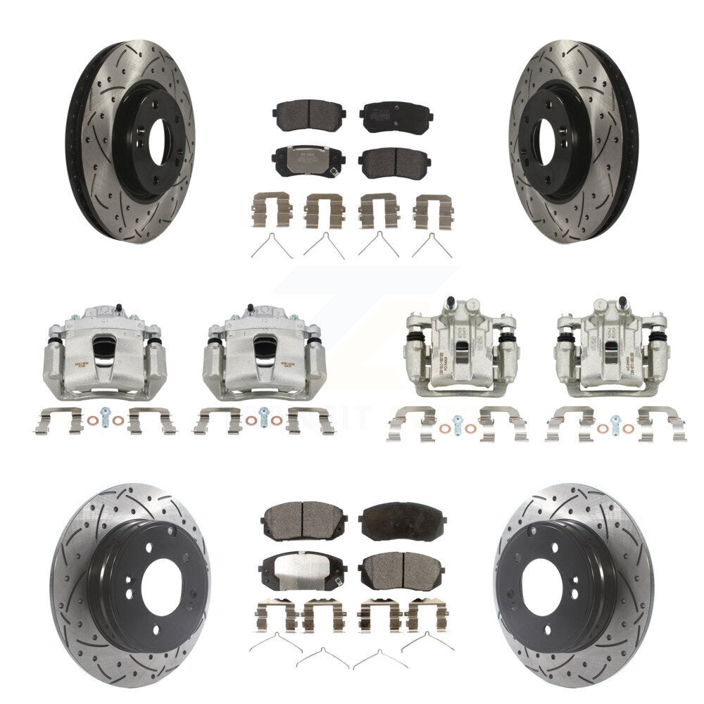 Transit Auto KCD-100352P Disc Brake Kit for 2016 Hyundai Sonata - Front and Rear product image