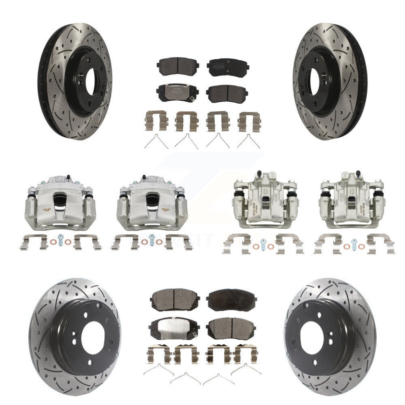 Transit Auto KCD-100352P Disc Brake Kit for 2016 Hyundai Sonata - Front and Rear product image