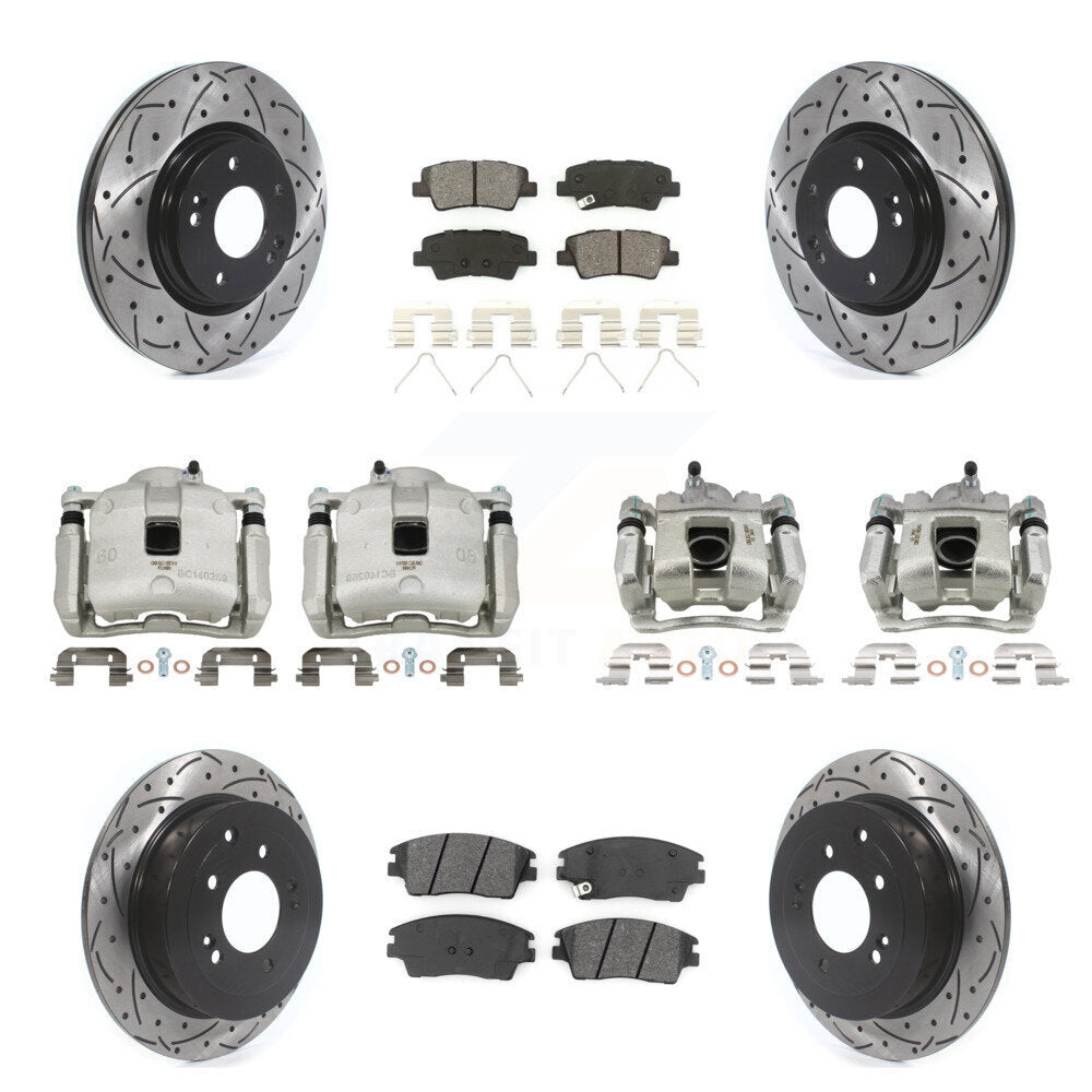 Transit Auto KCD-100352S Disc Brake Kit for 2016-2021 Hyundai Tucson, Kia Sportage - Front and Rear product image