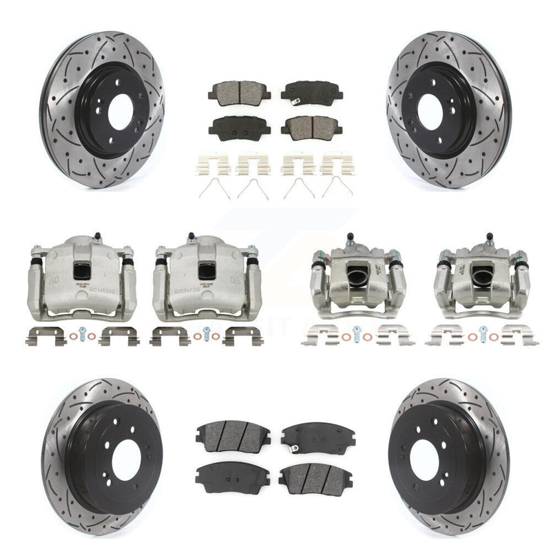Transit Auto KCD-100352S Disc Brake Kit for 2016-2021 Hyundai Tucson, Kia Sportage - Front and Rear product image
