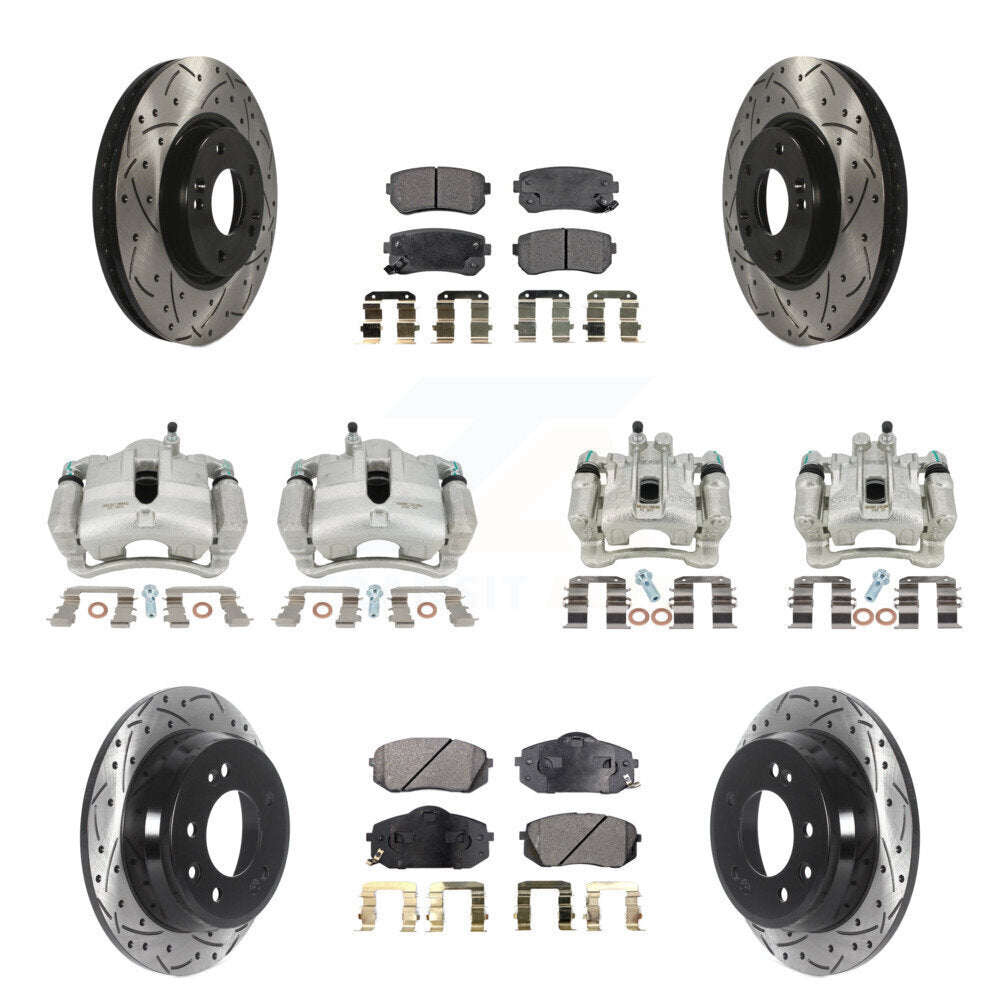 Transit Auto KCD-100352T Disc Brake Kit for 2012-2016 Kia Sportage, Hyundai Tucson - Front and Rear product image