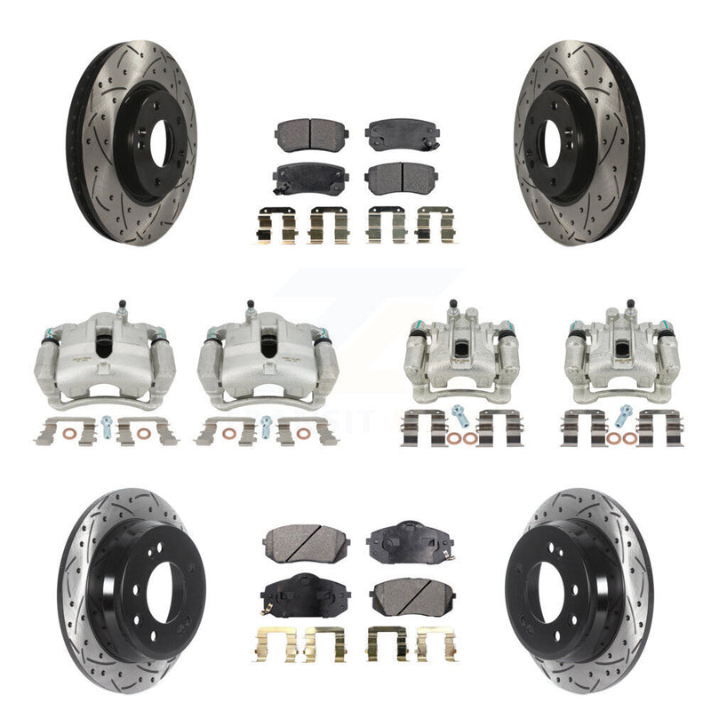Transit Auto KCD-100352T Disc Brake Kit for 2012-2016 Kia Sportage, Hyundai Tucson - Front and Rear product image