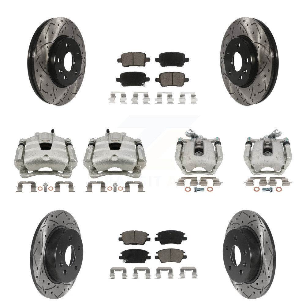 Transit Auto KCD-100353C Disc Brake Kit for 2017-2019 Chevrolet Cruze - Front and Rear product image