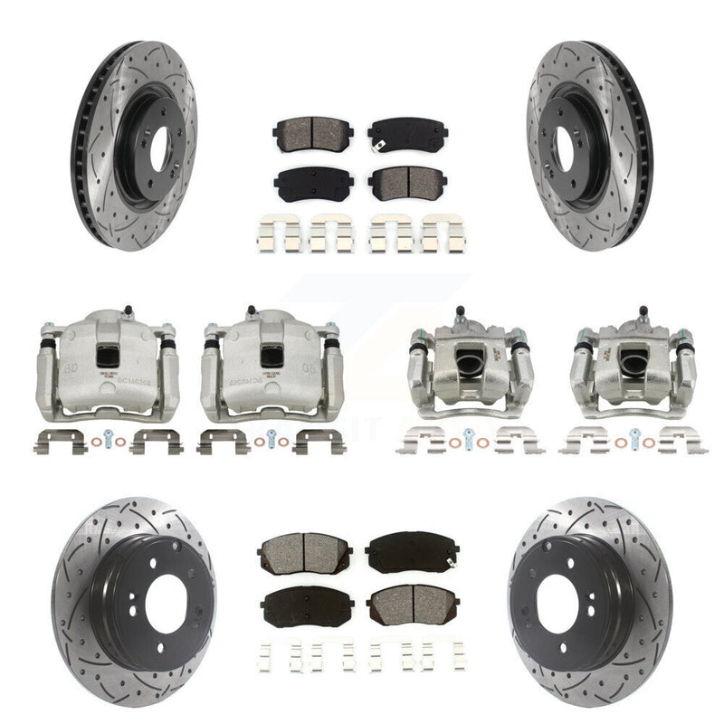 Transit Auto KCD-100353S Disc Brake Kit for 2016 Hyundai Tucson - Front and Rear product image