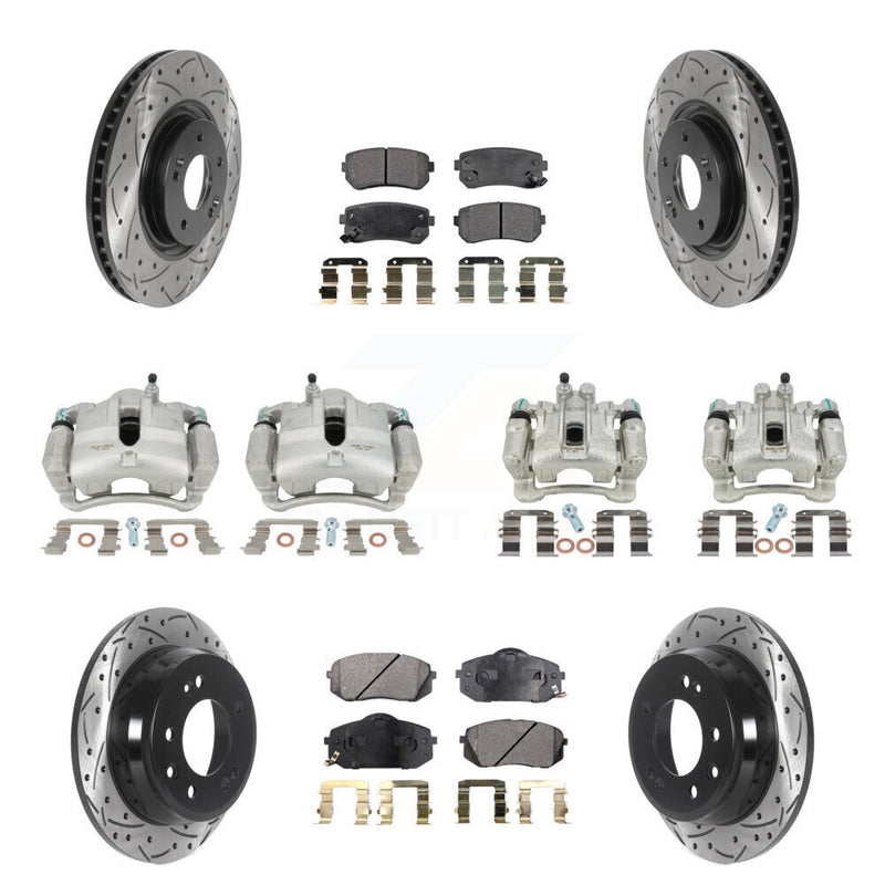 Transit Auto KCD-100353T Disc Brake Kit for 2015 Hyundai Tucson - Front and Rear product image