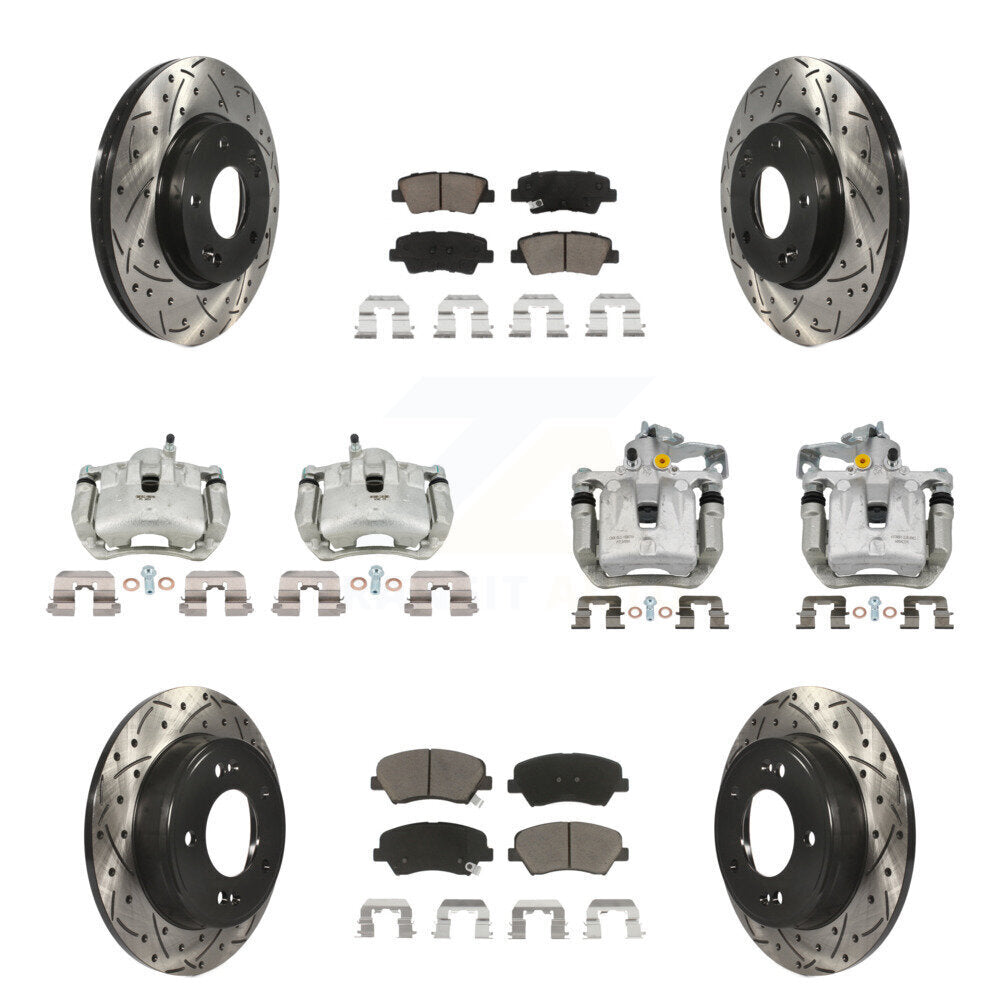 Transit Auto KCD-100354C Disc Brake Kit for 2013-2016 Hyundai Elantra GT, Kia Forte, Kia Forte5 & more - Front and Rear product image