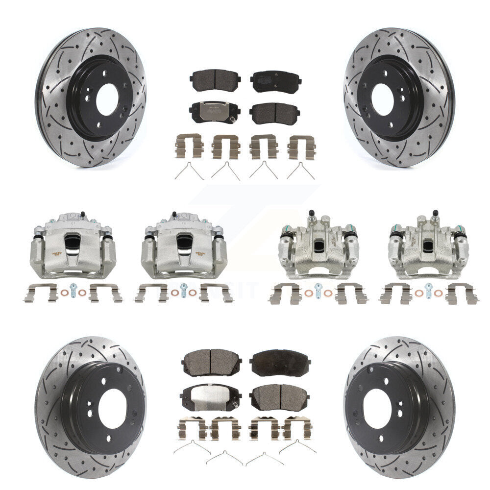 Transit Auto KCD-100354P Disc Brake Kit for 2016-2019 Kia Optima - Front and Rear product image