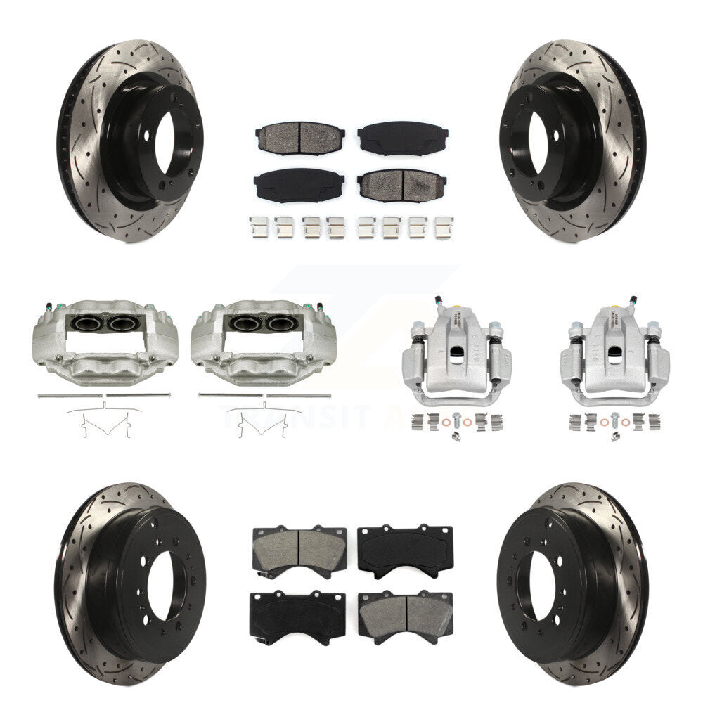 Transit Auto KCD-100354S Disc Brake Kit for 2007-2016 Toyota Sequoia, Toyota Tundra - Front and Rear product image