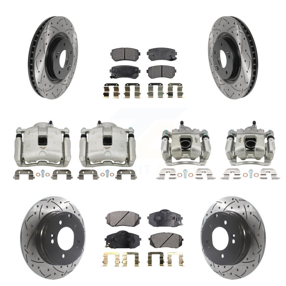 Transit Auto KCD-100354T Disc Brake Kit for 2016 Hyundai Tucson - Front and Rear product image
