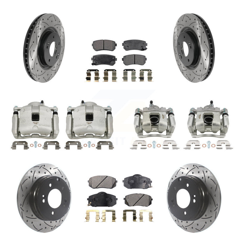 Transit Auto KCD-100354T Disc Brake Kit for 2016 Hyundai Tucson - Front and Rear product image