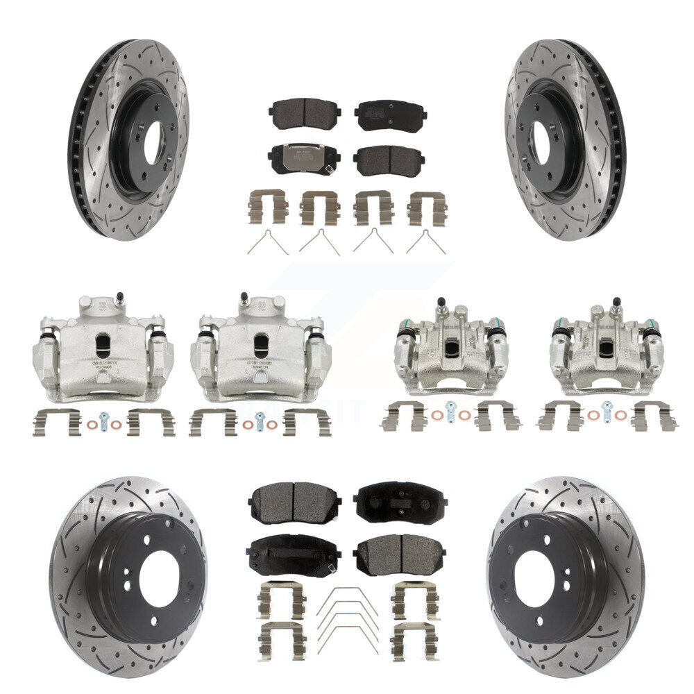 Transit Auto KCD-100355P Disc Brake Kit for 2016-2019 Kia Optima - Front and Rear product image
