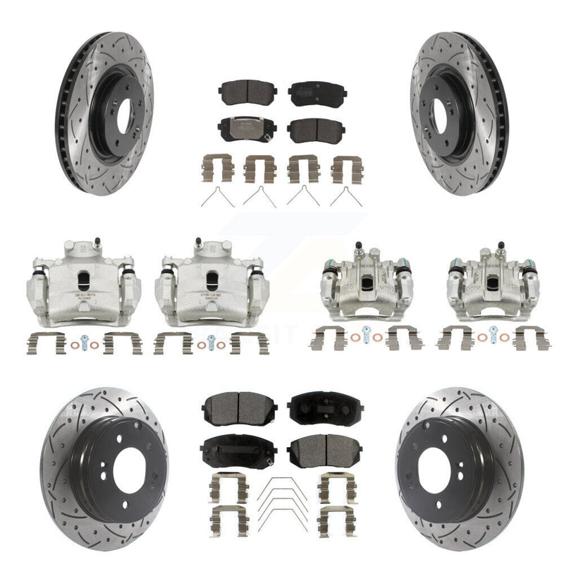 Transit Auto KCD-100355P Disc Brake Kit for 2016-2019 Kia Optima - Front and Rear product image