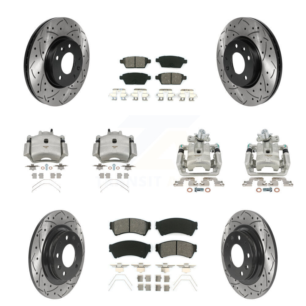 Transit Auto KCD-100355S Disc Brake Kit for 2006-2013 Mazda 6, Lincoln MKZ, Ford Fusion & more - Front and Rear product image