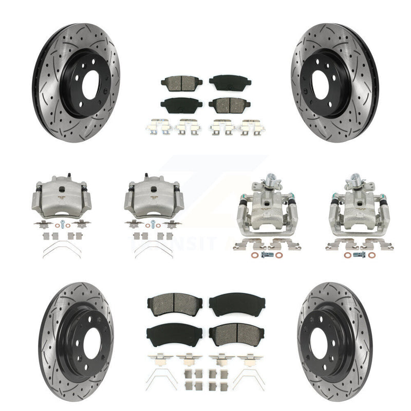 Transit Auto KCD-100355S Disc Brake Kit for 2006-2013 Mazda 6, Lincoln MKZ, Ford Fusion & more - Front and Rear product image