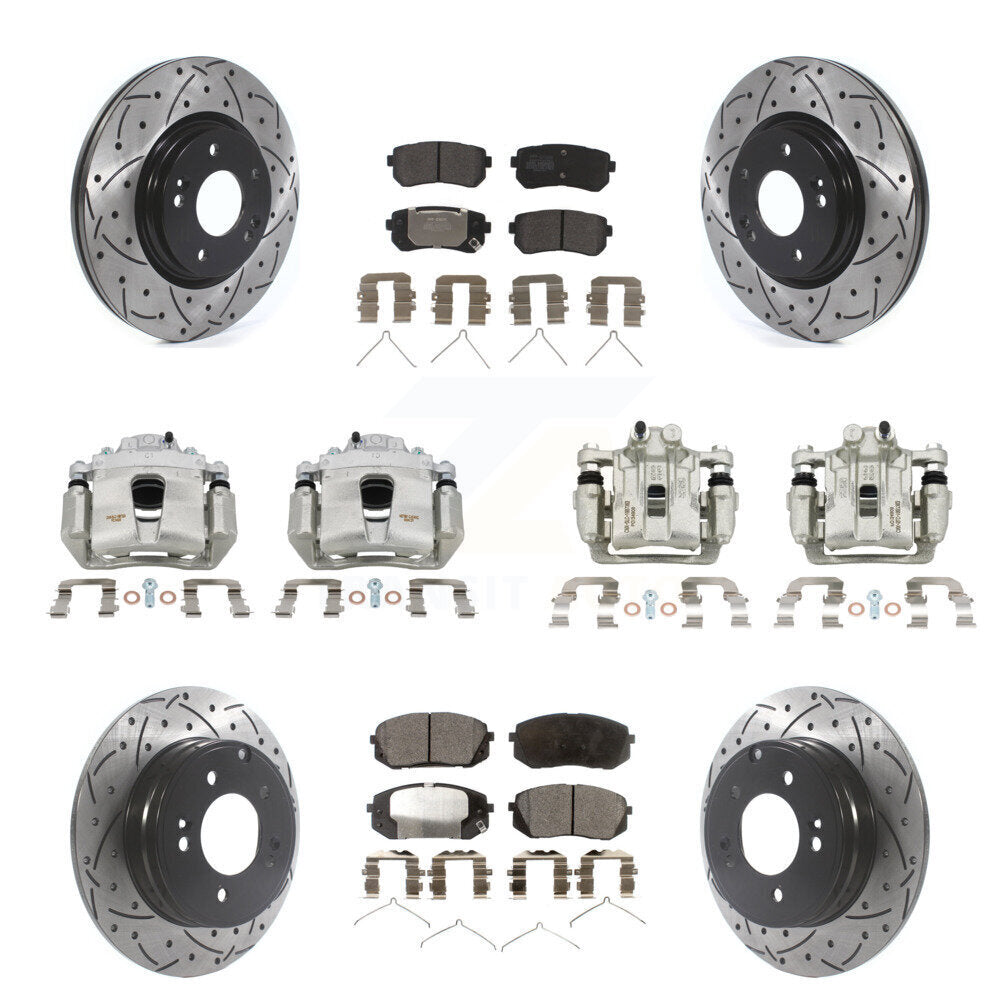 Transit Auto KCD-100356P Disc Brake Kit for 2017-2019 Kia Optima - Front and Rear product image