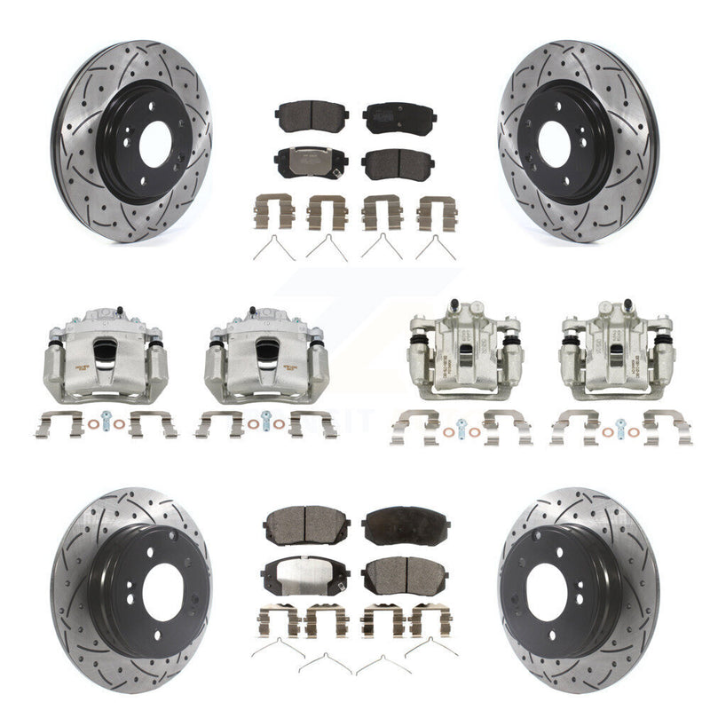 Transit Auto KCD-100356P Disc Brake Kit for 2017-2019 Kia Optima - Front and Rear product image