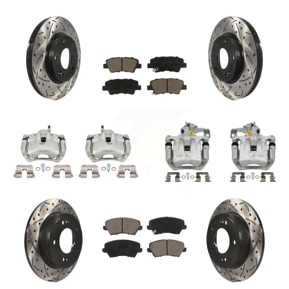 Transit Auto KCD-100358C Disc Brake Kit for 2016-2018 Hyundai Elantra GT, Kia Forte, Kia Forte5 & more - Front and Rear product image