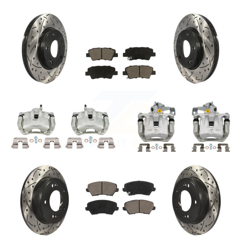 Transit Auto KCD-100358C Disc Brake Kit for 2016-2018 Hyundai Elantra GT, Kia Forte, Kia Forte5 & more - Front and Rear product image
