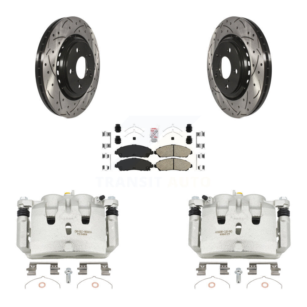 Transit Auto KCD-100359N Disc Brake Kit for 2016-2021 Acura MDX, Honda Ridgeline, Honda Pilot - Front product image