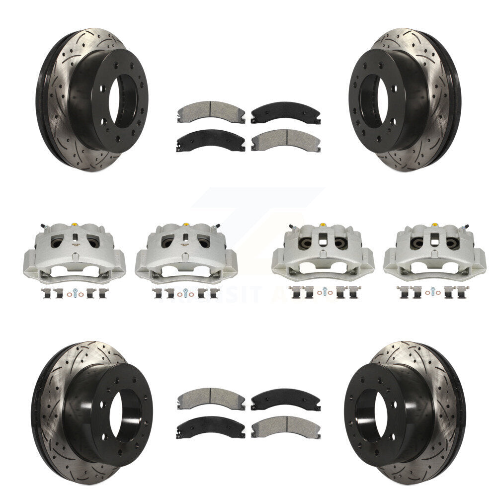 Transit Auto KCD-100359S Disc Brake Kit for 2011-2019 Chevrolet Suburban 3500 HD, Chevrolet Silverado 2500 HD, Chevrolet Silverado 3500 HD & more - Front and Rear product image