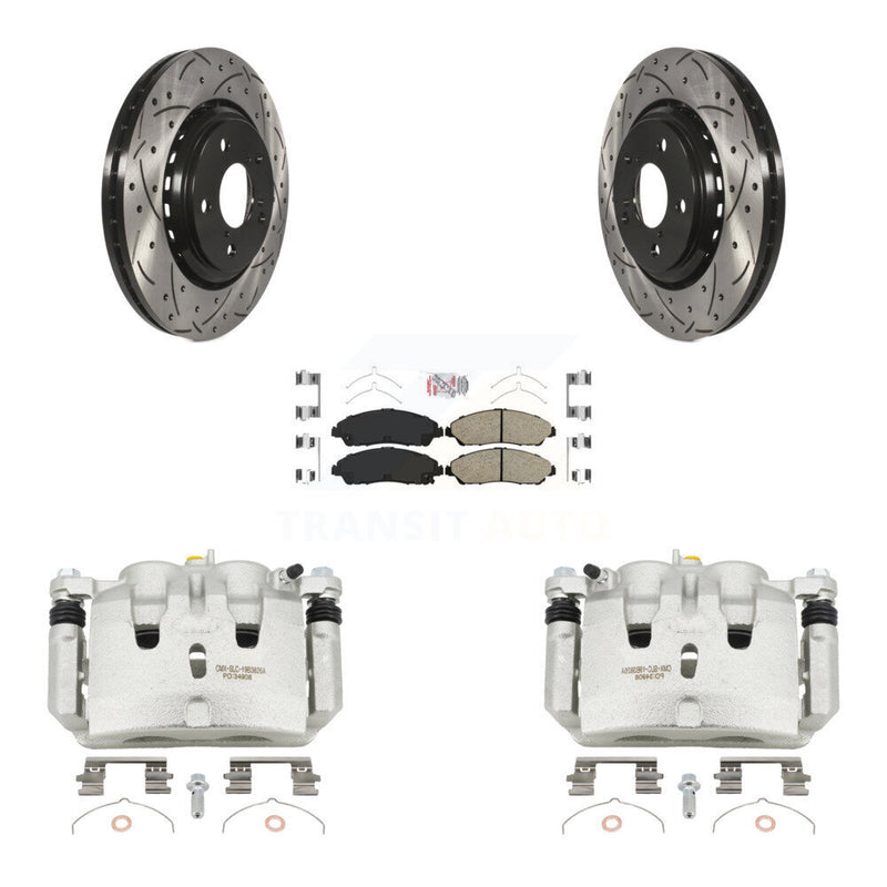Transit Auto KCD-100360N Disc Brake Kit for 2016-2021 Acura MDX, Honda Ridgeline, Honda Pilot - Front product image