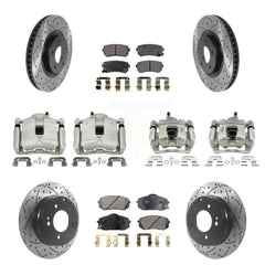 Transit Auto KCD-100360P Disc Brake Kit for 2016 Hyundai Tucson - Front and Rear product image