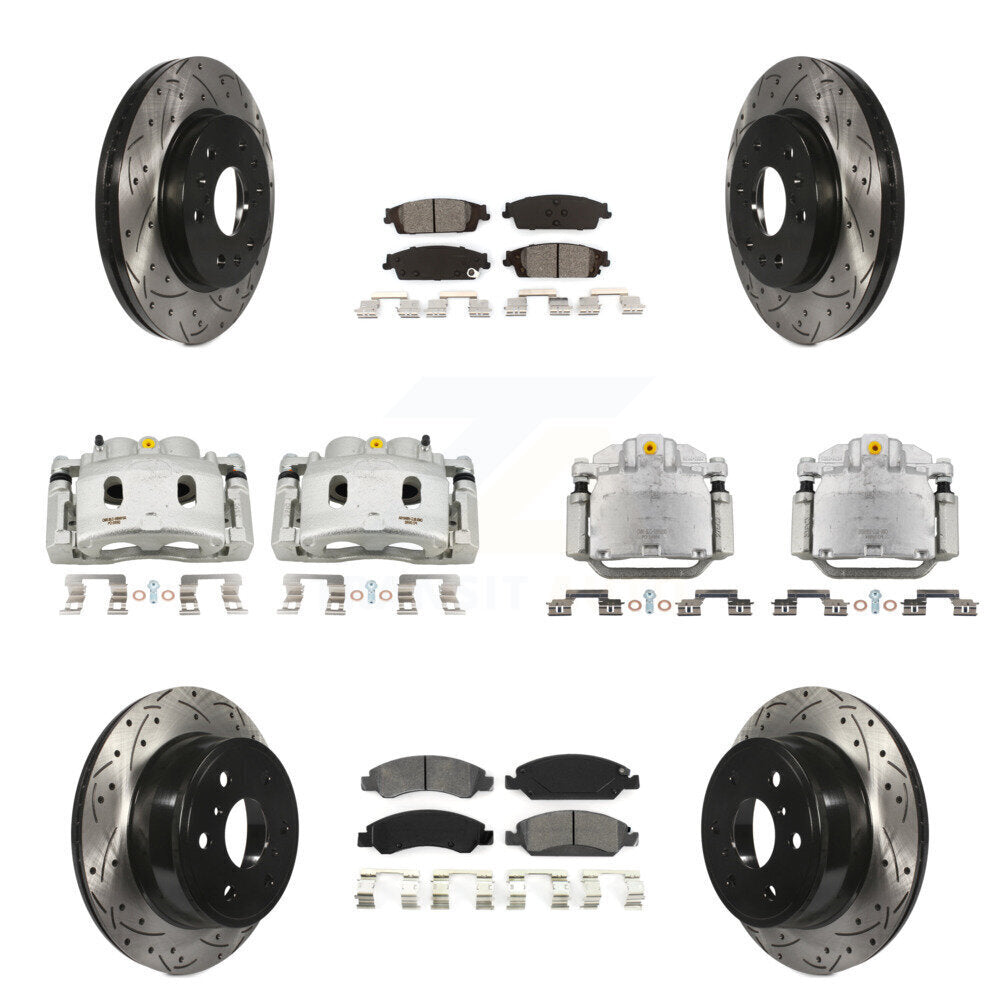 Transit Auto KCD-100361S Disc Brake Kit for 2014-2020 Chevrolet Suburban, Cadillac Escalade, Cadillac Escalade ESV & more - Front and Rear product image