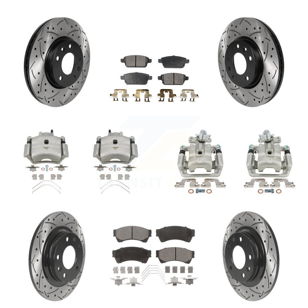 Transit Auto KCD-100362P Disc Brake Kit for 2006-2013 Mazda 6, Lincoln MKZ, Ford Fusion & more - Front and Rear product image