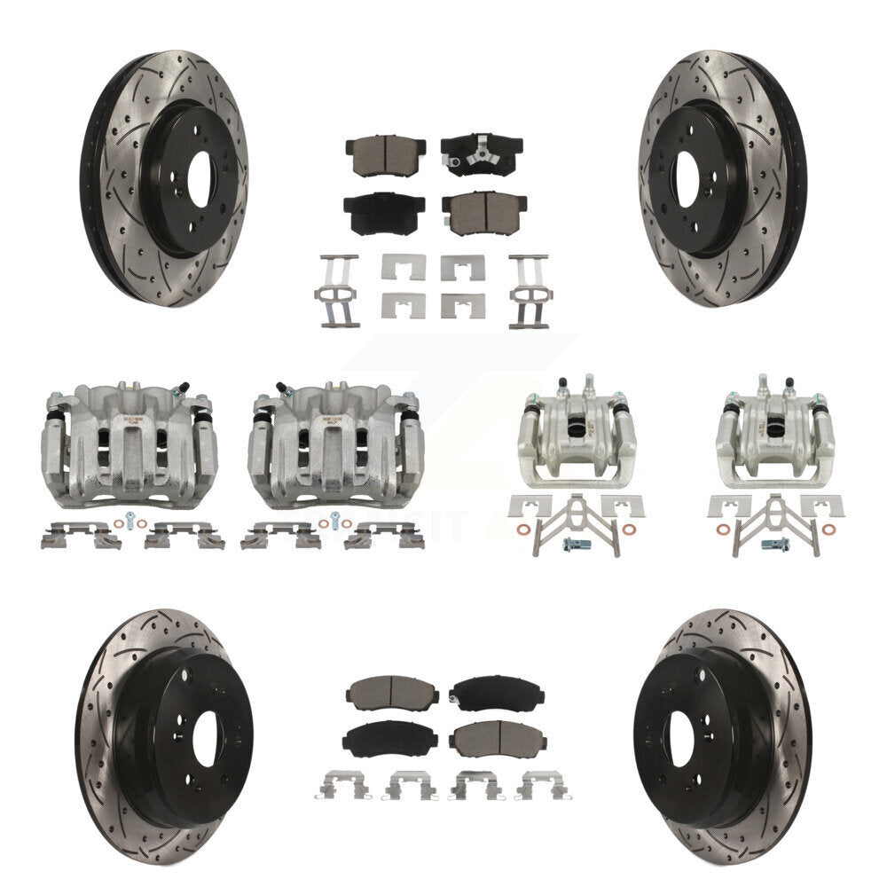 Transit Auto KCD-100364C Disc Brake Kit for 2007-2012 Acura RDX, Honda CR-V - Front and Rear product image
