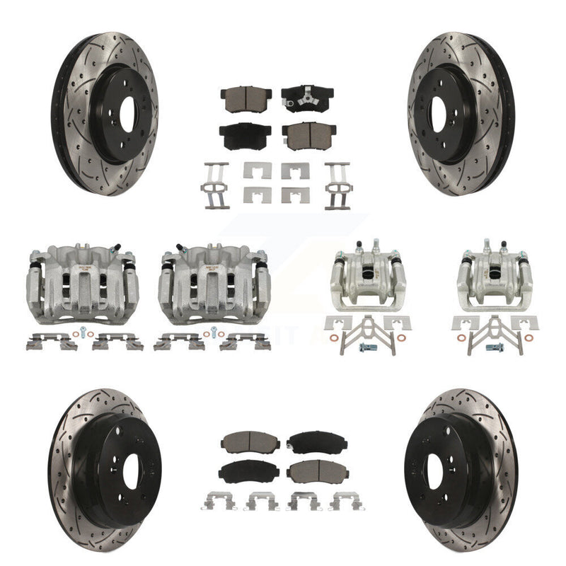 Transit Auto KCD-100364C Disc Brake Kit for 2007-2012 Acura RDX, Honda CR-V - Front and Rear product image