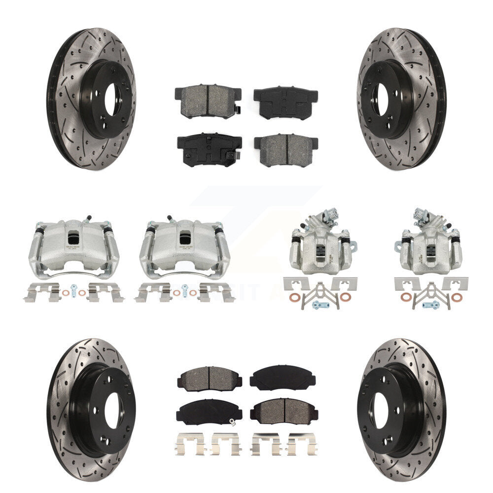 Transit Auto KCD-100364S Disc Brake Kit for 2006-2011 Acura CSX - Front and Rear product image