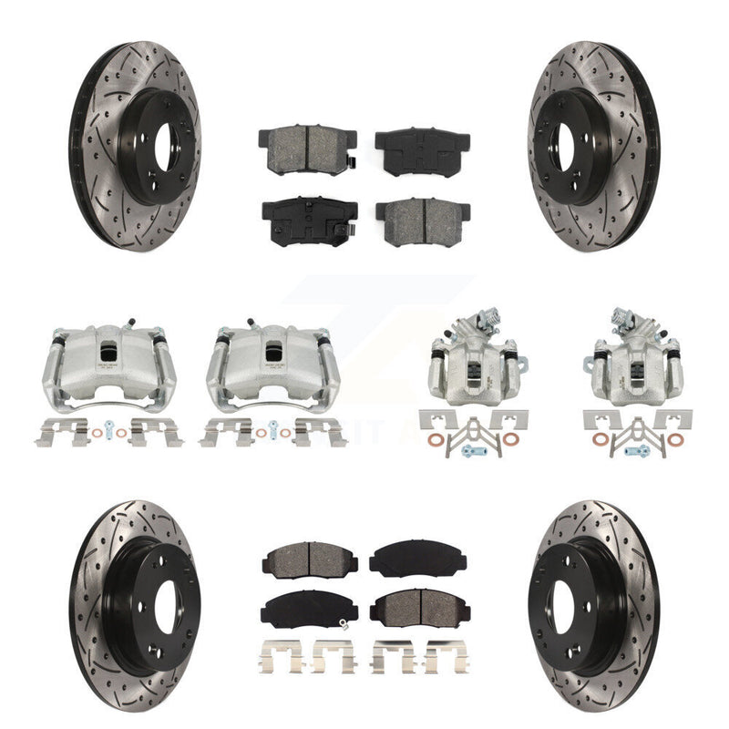 Transit Auto KCD-100364S Disc Brake Kit for 2006-2011 Acura CSX - Front and Rear product image
