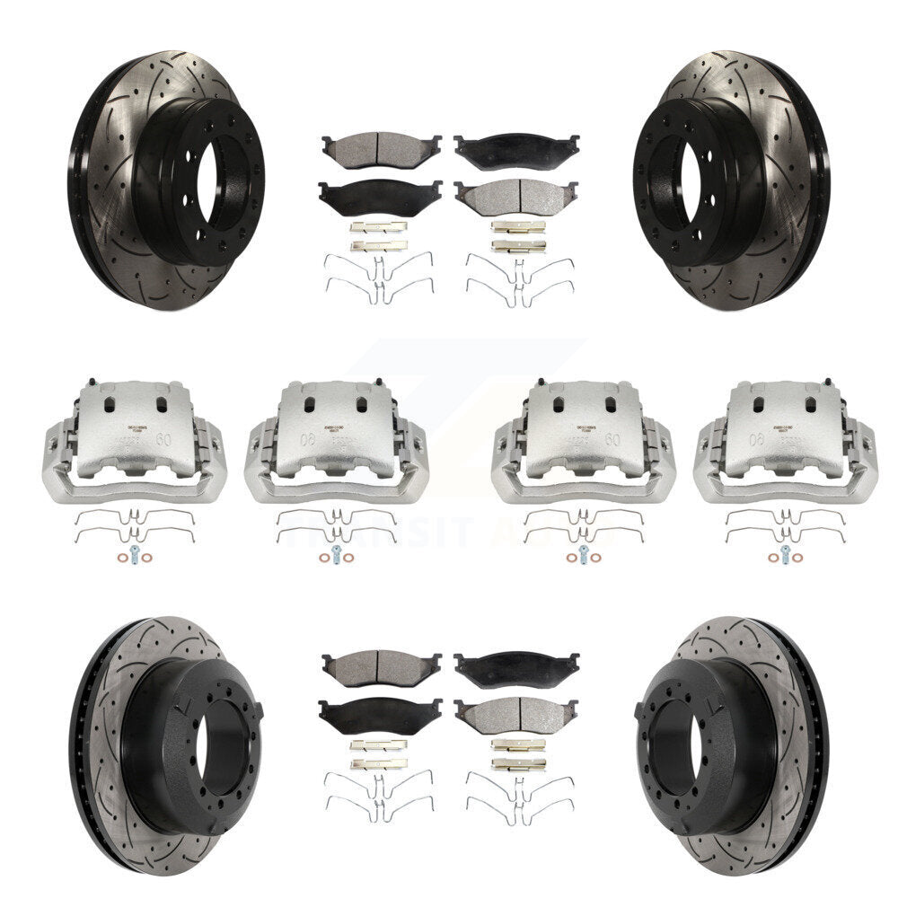 Transit Auto KCD-100364T Disc Brake Kit for 2005-2016 Ford F-450 Super Duty, International CF500, International CF600 & more - Front and Rear product image