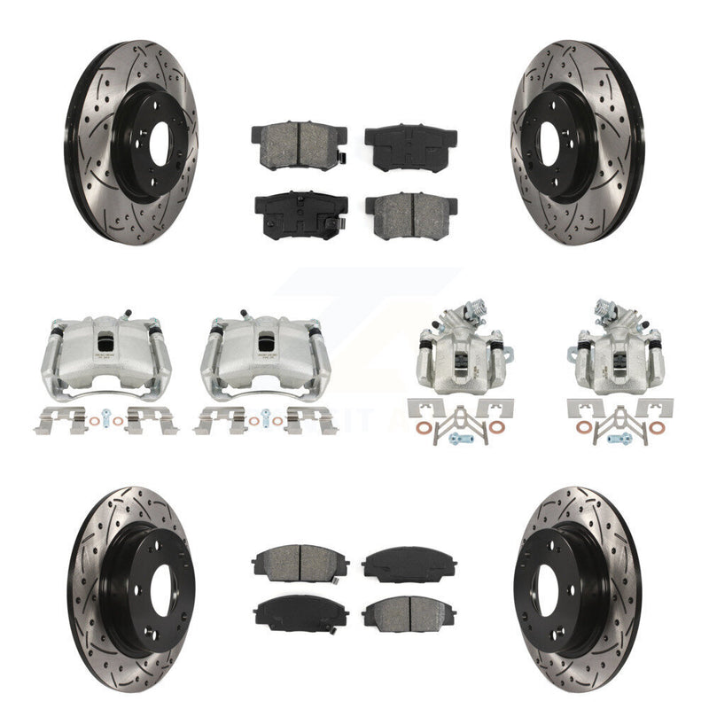 Transit Auto KCD-100365S Disc Brake Kit for 2007-2010 Acura CSX - Front and Rear product image
