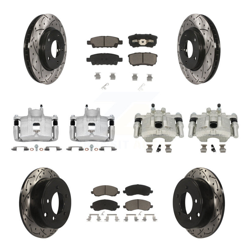 Transit Auto KCD-100366C Disc Brake Kit for 2008-2016 Mitsubishi Lancer - Front and Rear product image