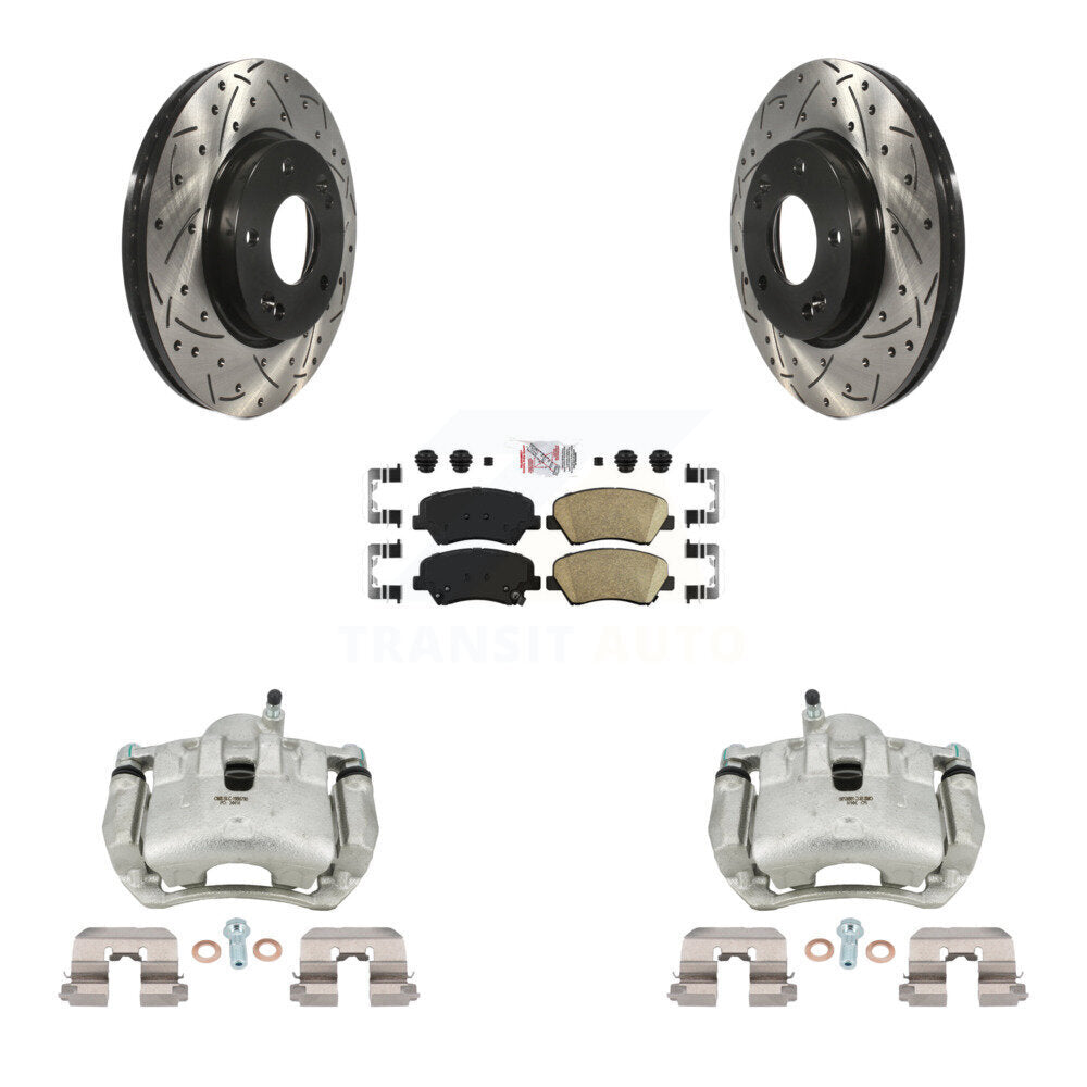 Transit Auto KCD-100366N Disc Brake Kit for 2013-2016 Hyundai Elantra GT, Kia Forte, Kia Forte5 & more - Front product image