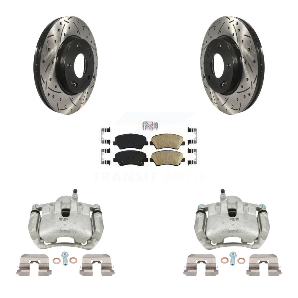 Transit Auto KCD-100367N Disc Brake Kit for 2013-2016 Hyundai Elantra GT, Kia Forte, Kia Forte5 & more - Front product image