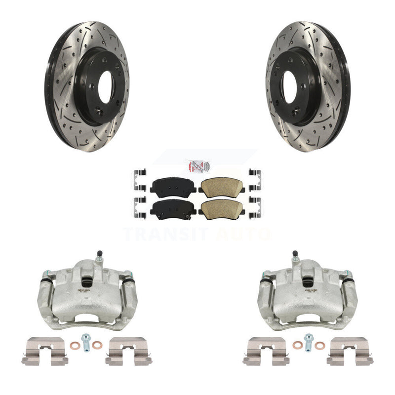 Transit Auto KCD-100367N Disc Brake Kit for 2013-2016 Hyundai Elantra GT, Kia Forte, Kia Forte5 & more - Front product image