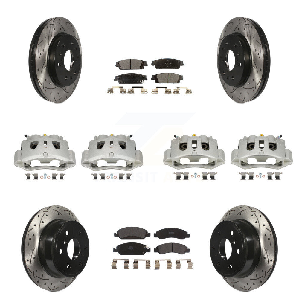 Transit Auto KCD-100367P Disc Brake Kit for 2016 Chevrolet Suburban - Front and Rear product image
