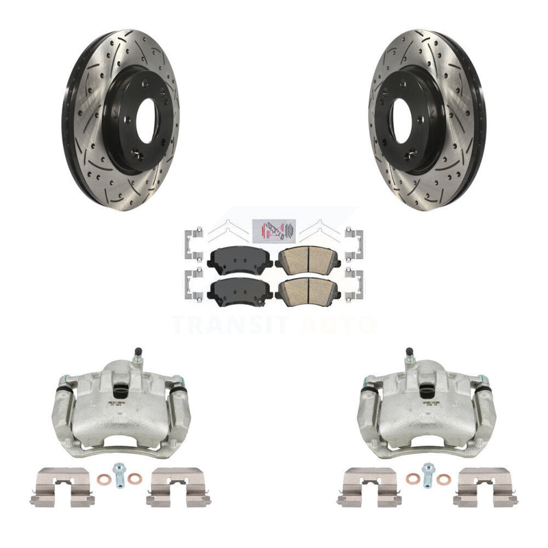 Transit Auto KCD-100371N Disc Brake Kit for 2016-2018 Hyundai Elantra GT, Kia Forte, Kia Forte Koup & more - Front product image