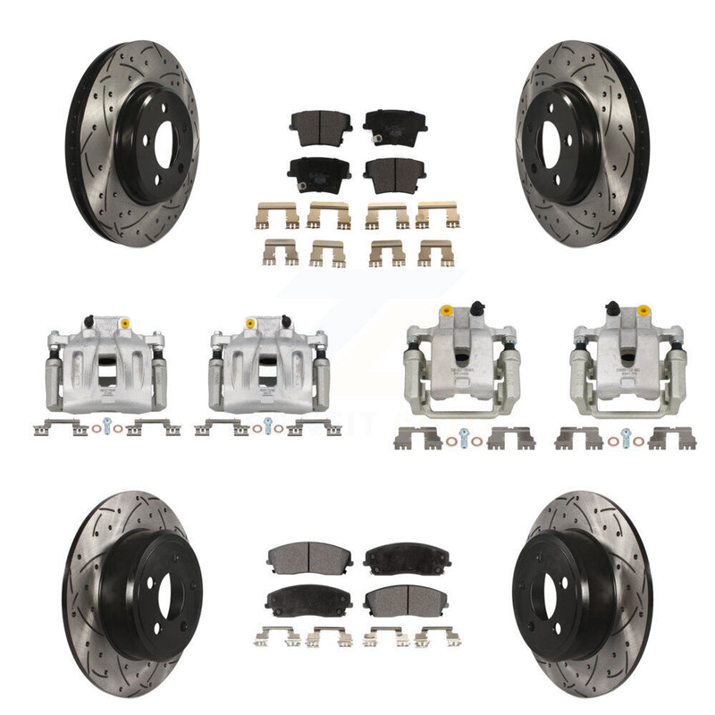 Transit Auto KCD-100372T Disc Brake Kit for 2005-2011 Chrysler 300, Dodge Challenger, Dodge Charger & more - Front and Rear product image