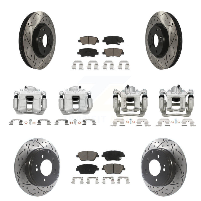 Transit Auto KCD-100374C Disc Brake Kit for 2011-2015 Hyundai Sonata, Kia Optima - Front and Rear product image