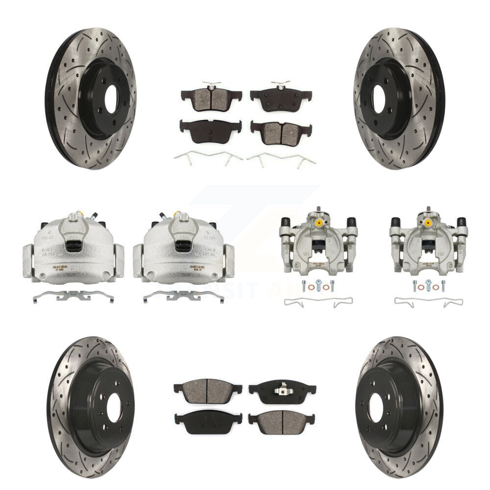 Transit Auto KCD-100374S Disc Brake Kit for 2017-2019 Lincoln MKC, Ford Escape - Front and Rear product image