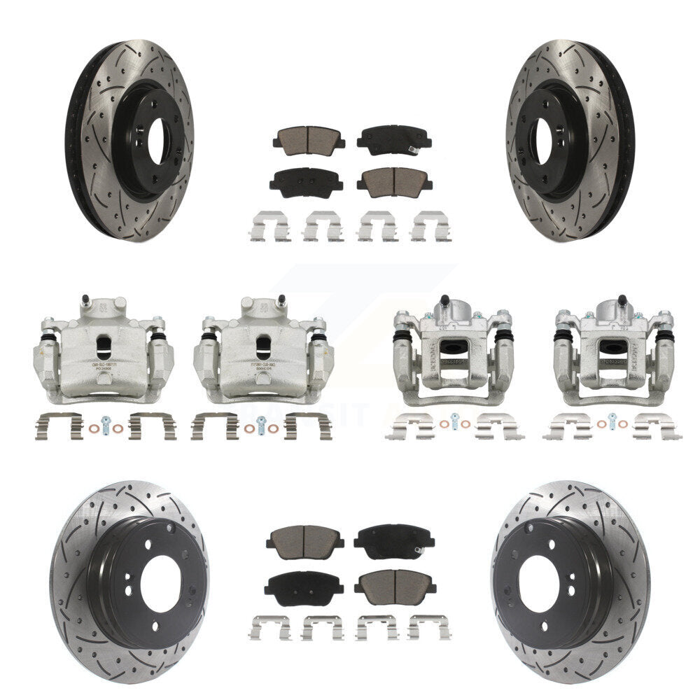 Transit Auto KCD-100375C Disc Brake Kit for 2014 Hyundai Sonata - Front and Rear product image