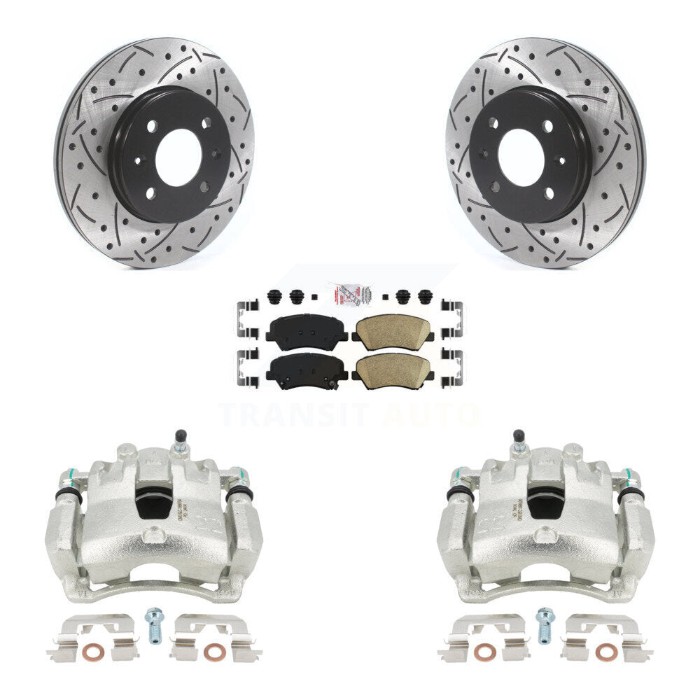 Transit Auto KCD-100375N Disc Brake Kit for 2012-2017 Kia Rio, Hyundai Accent - Front product image