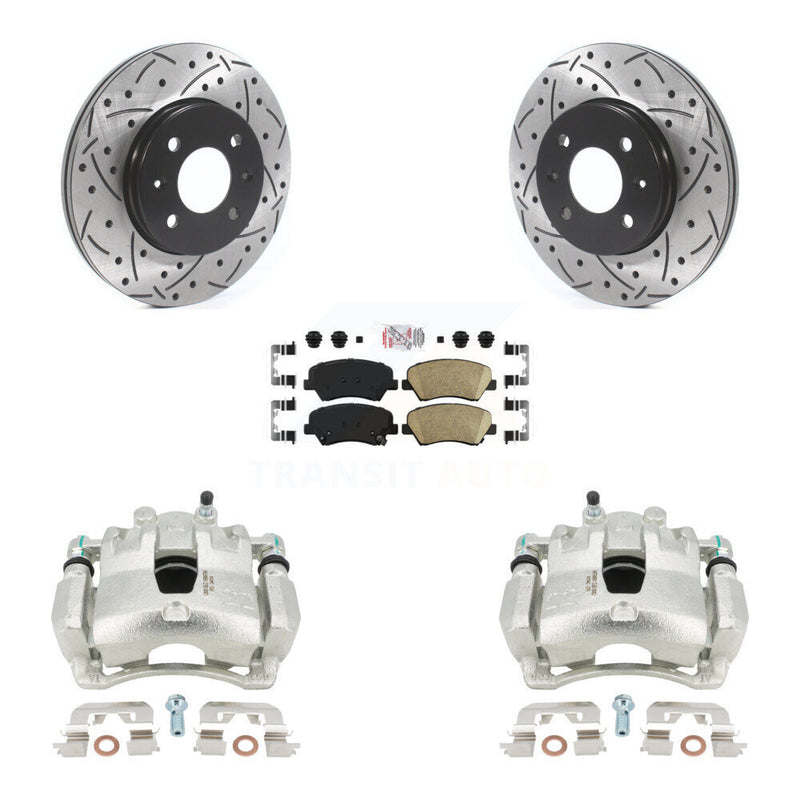 Transit Auto KCD-100375N Disc Brake Kit for 2012-2017 Kia Rio, Hyundai Accent - Front product image