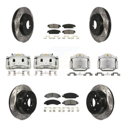 Transit Auto KCD-100375S Disc Brake Kit for 2008-2014 Chevrolet Silverado 1500, Cadillac Escalade, Cadillac Escalade ESV & more - Front and Rear product image